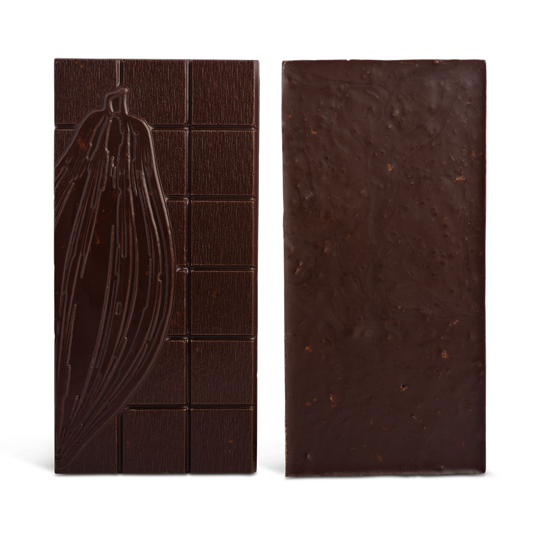 Tablette croustillante de chocolat noir